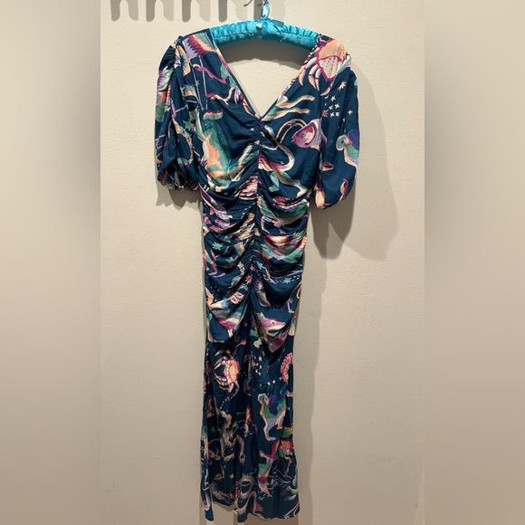 BANJANAN Skylar Ruched Dress / Size Small / - Picture 8 of 11